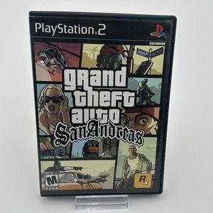 Grand Theft Auto: San Andreas (PlayStation 2, 2004) Video Game Cib Tested